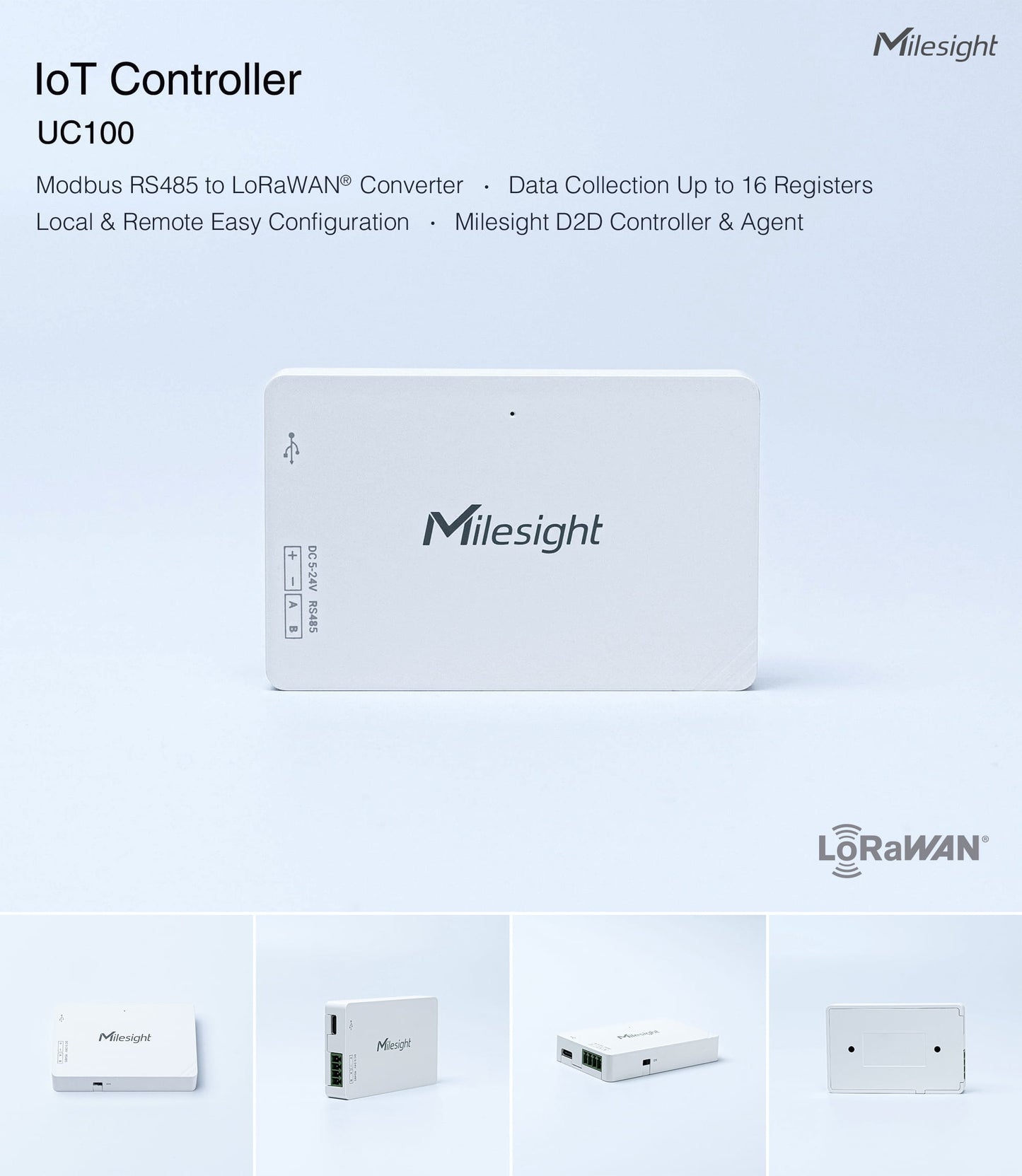 Milesight IoT controller UC100 Series