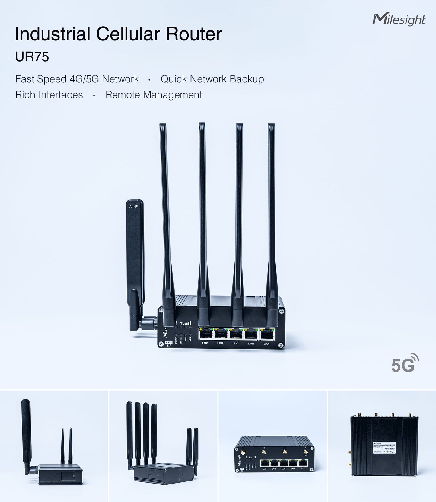 Milesight 5G Cellular Router UR75