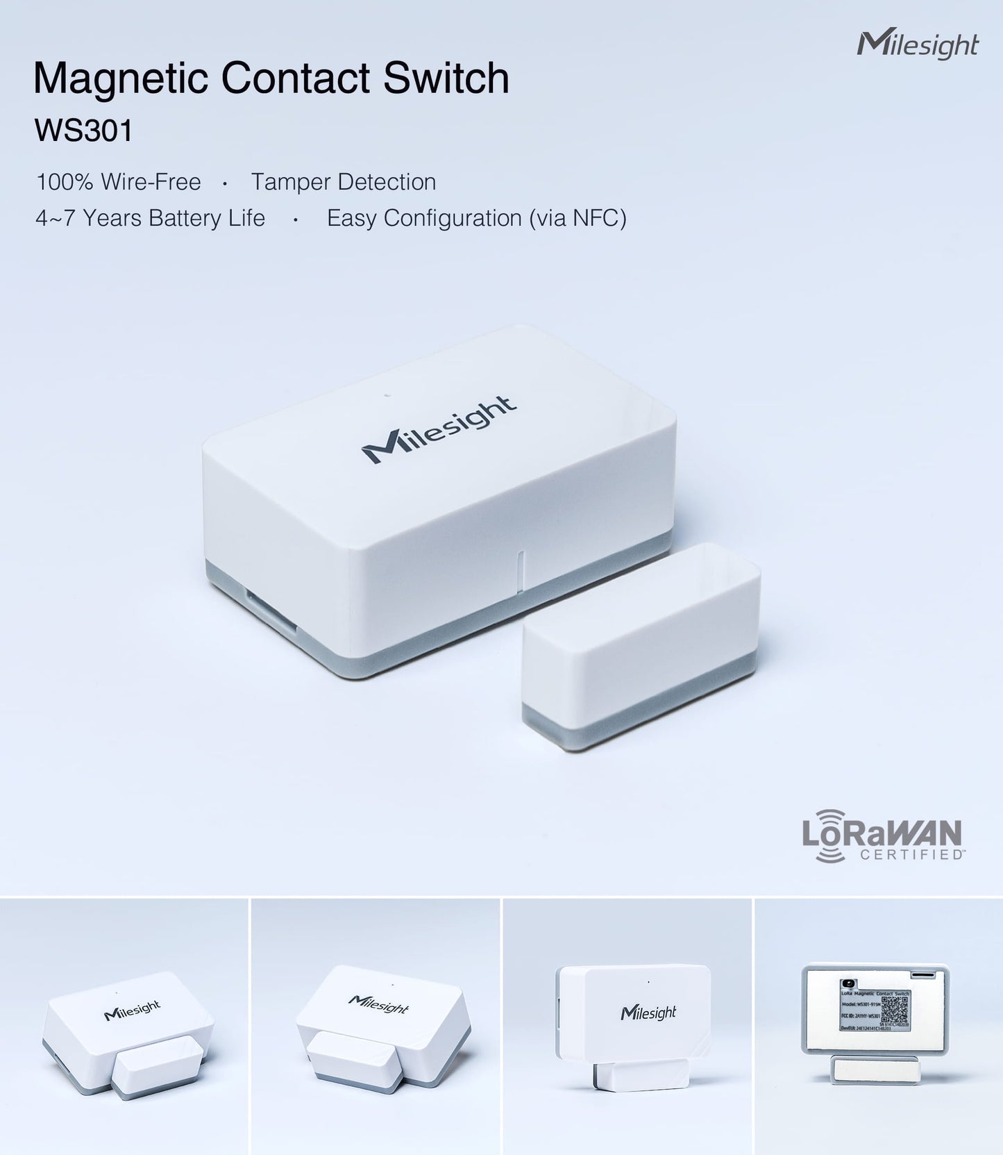 Milesight Magnetic Contact Switch WS301