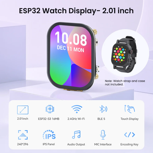 Elecrow CrowPanel 2.01inch-HMI ESP32 Watch Display