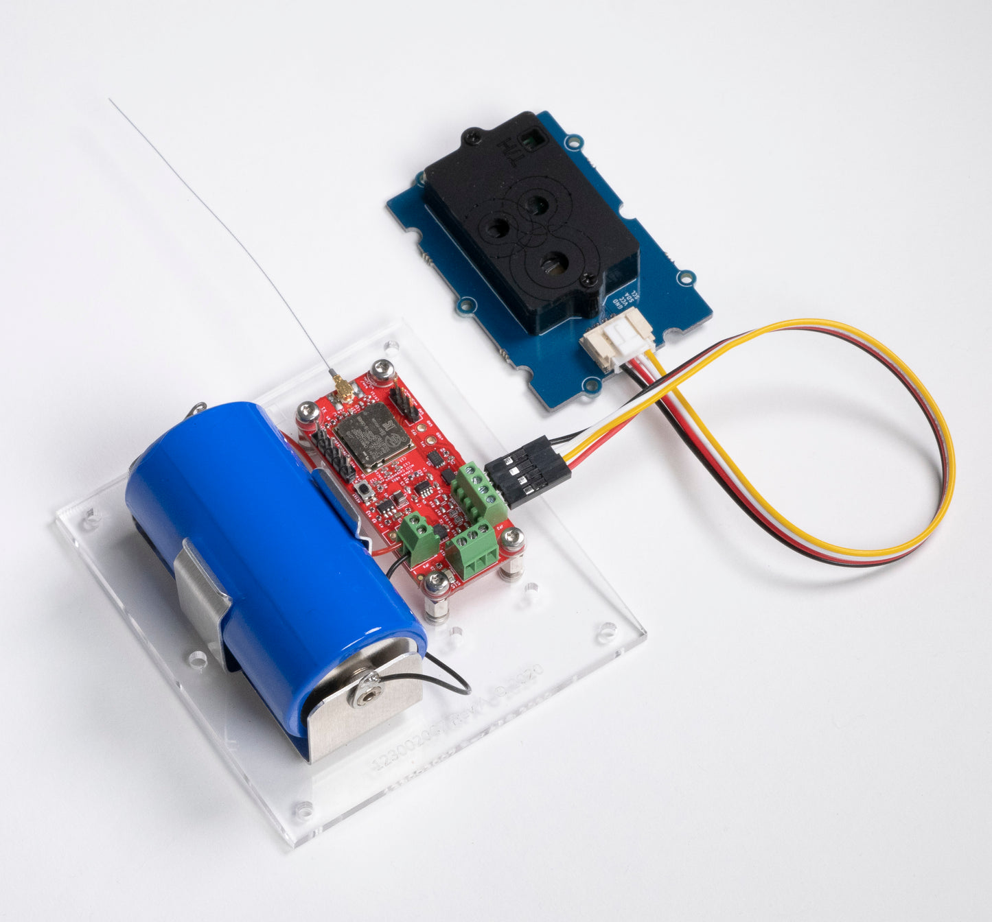 Picture of MCCI Eval Kit for LoRaWAN-connected SCD30 CO2 sensor
