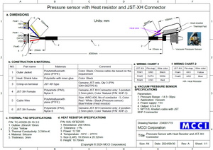 MCCI Pressure Sensor 4-meter Probe with Heater