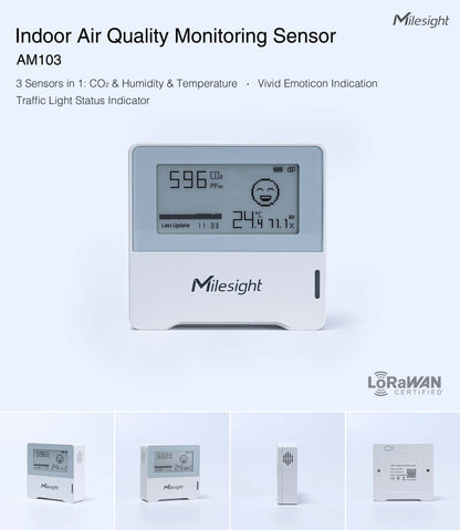 Milesight Indoor Ambience Monitoring Sensor AM103 / AM103L