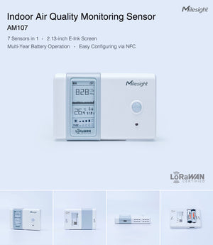 Milesight Indoor Ambience Monitoring Sensor AM104 / AM107