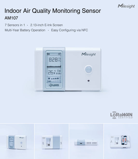 Milesight Indoor Ambience Monitoring Sensor AM104 / AM107