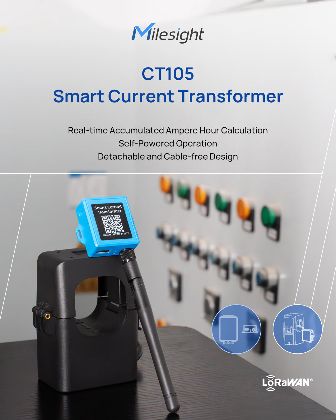 Milesight Smart Current Transformer CT101, CT103 & CT105