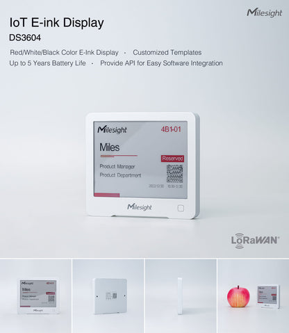 Milesight IoT E-Ink Display DS3604