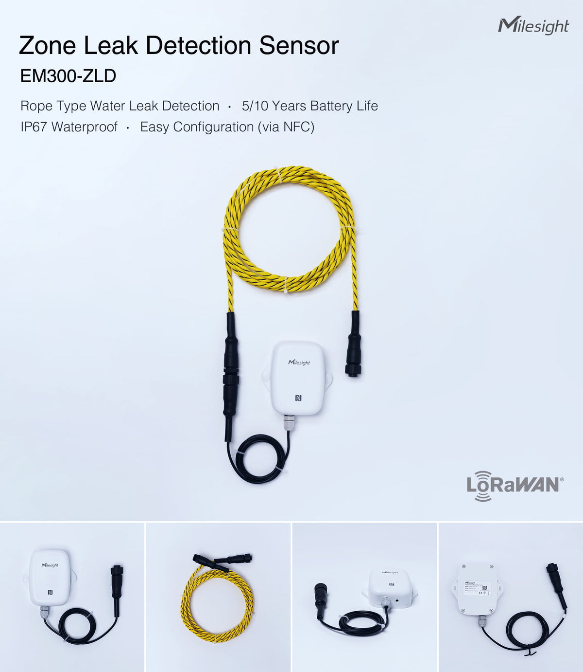 Milesight Zone Leakage Detection Sensor EM300-ZLD