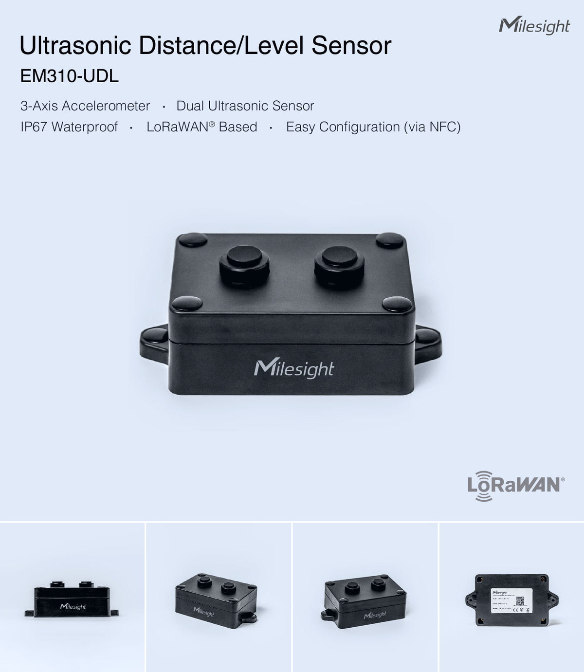 Milesight Ultrasonic Distance Sensor EM310-UDL