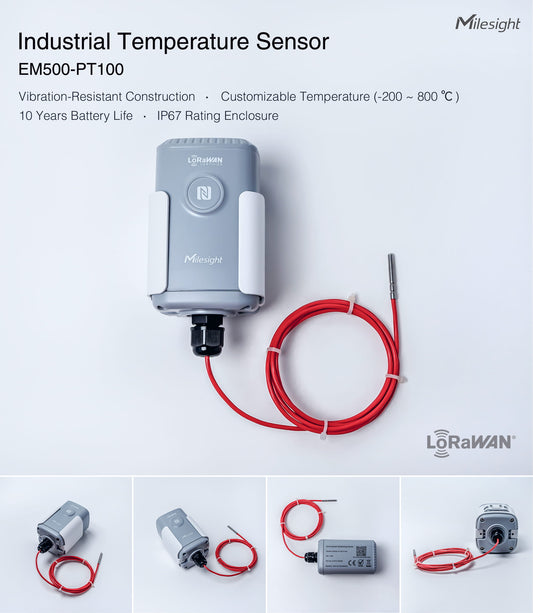 Milesight Industrial Temperature Sensor EM500-PT100