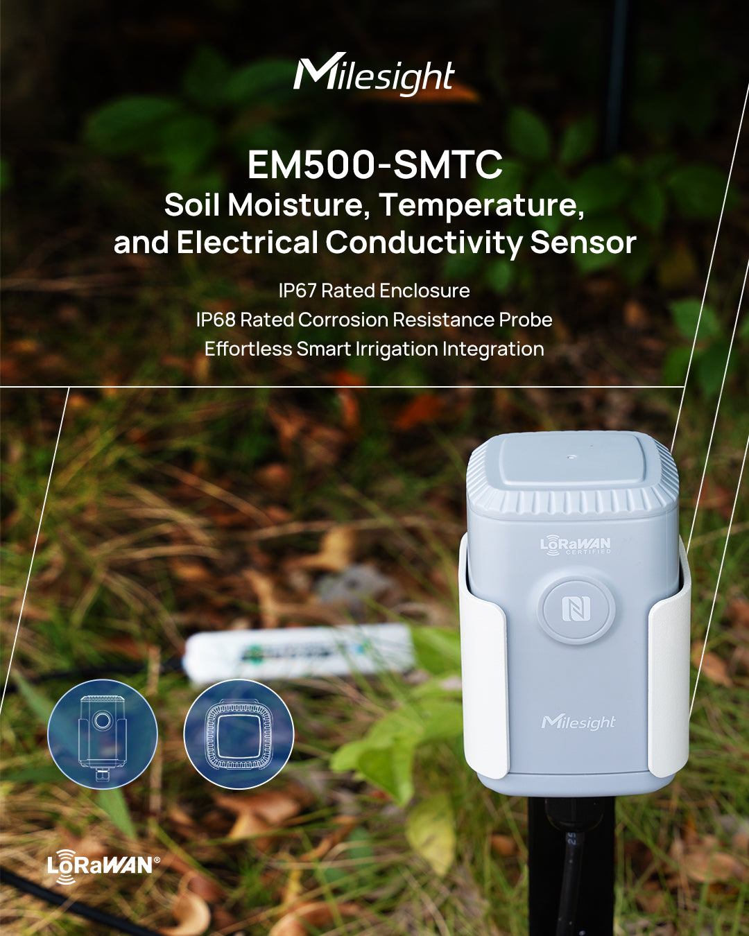 Milesight Soil Conductivity Sensor EM500-SMTC