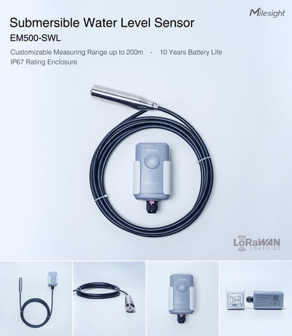 Milesight Submersible Water Level Sensor EM500-SWL