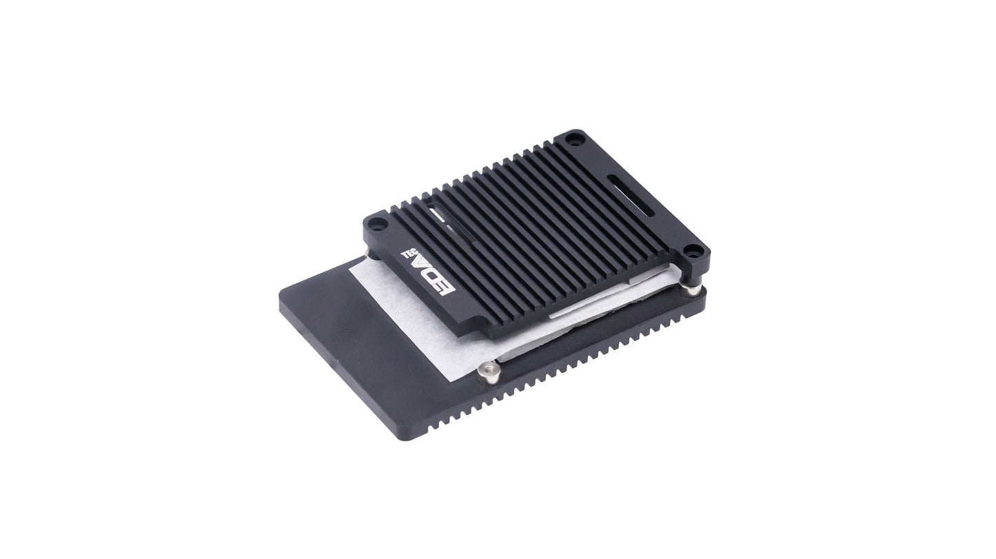 EDATEC Raspberry Pi 4 Passive Cooling Open Aluminium CNC Case