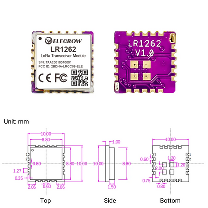 Elecrow LR1262 Long-Range LoRa Wireless Transceiver Module