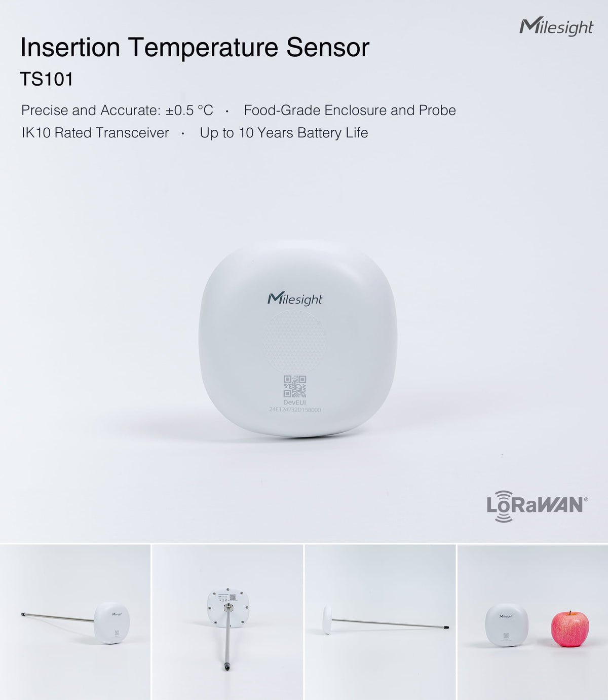 Milesight Insertion Temperature Sensor TS101