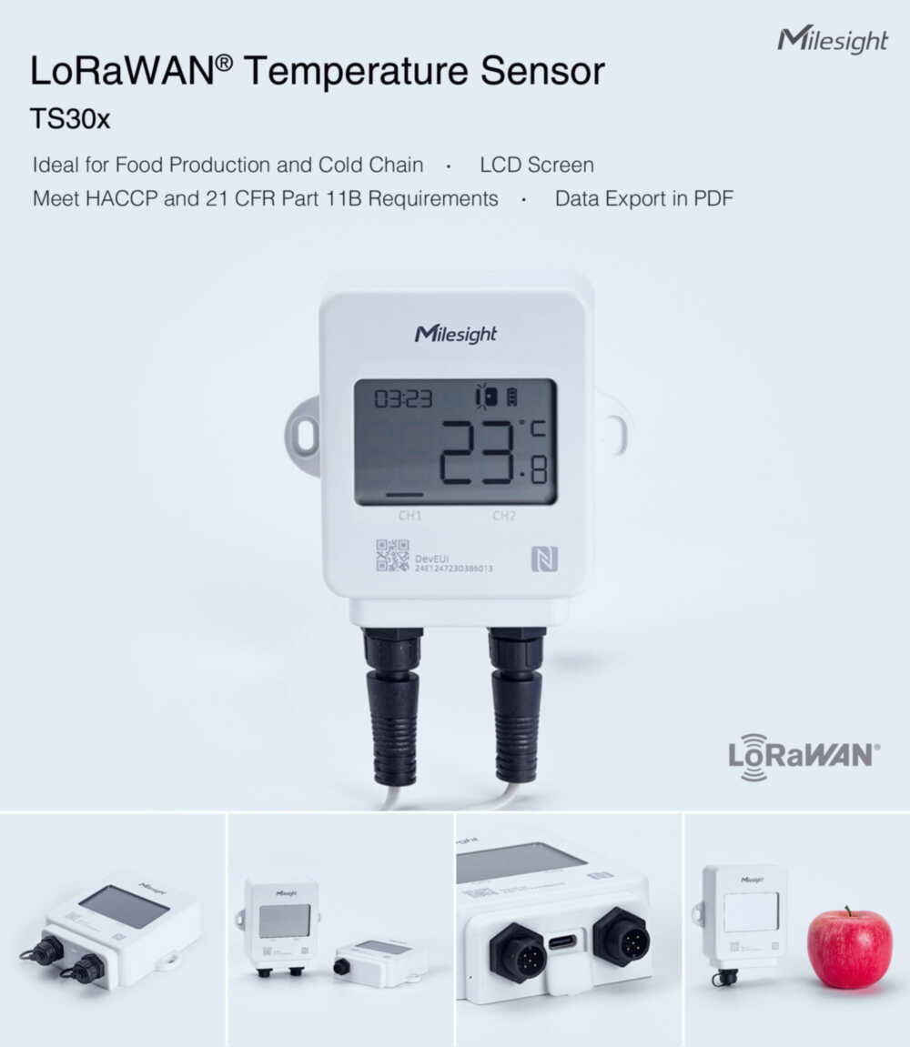 Milesight TS301/TS302 Temperature Sensors