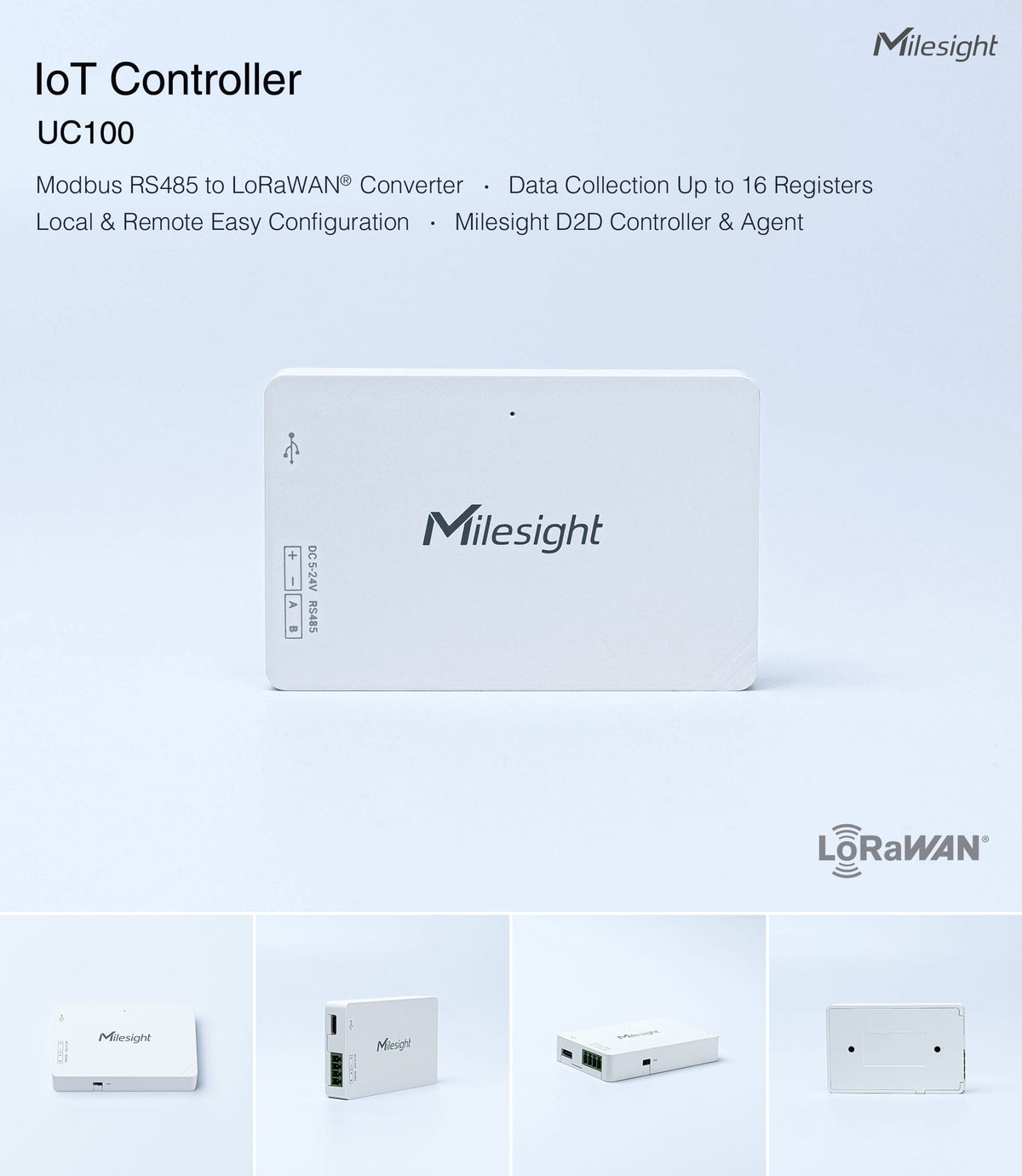 Milesight IoT controller UC100 Series