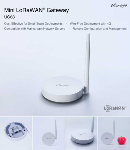 Milesight Mini LoRaWAN Gateway UG63 With External Antenna