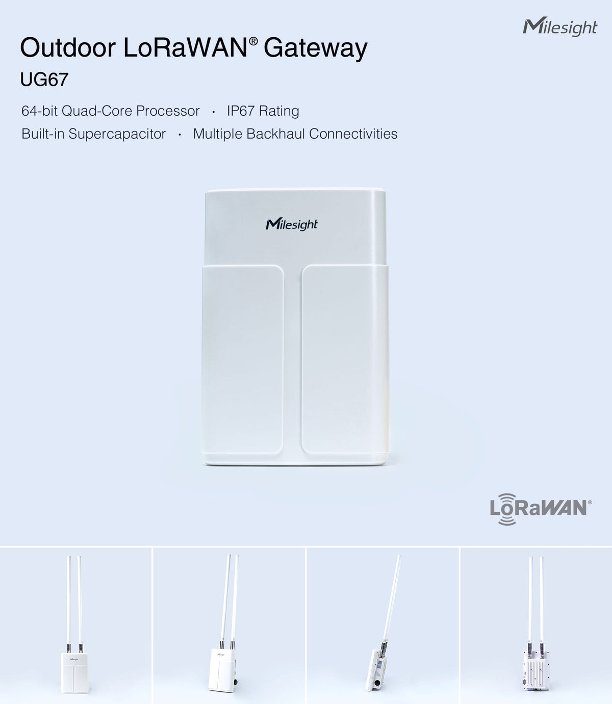 Milesight Outdoor LoRaWAN Gateway UG67
