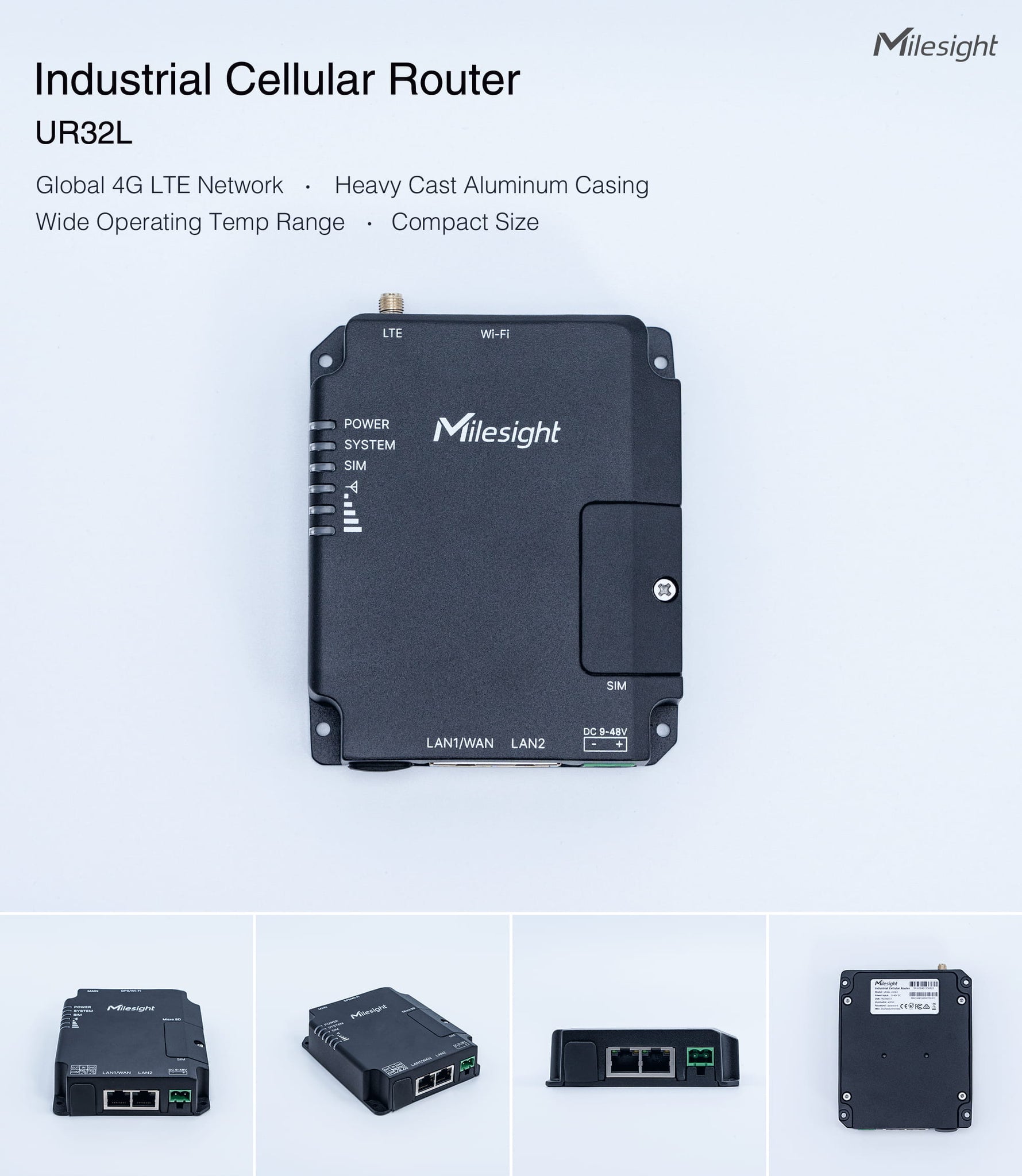 Milesight Lite Series Industrial Router UR32L / UR32S – MCCI