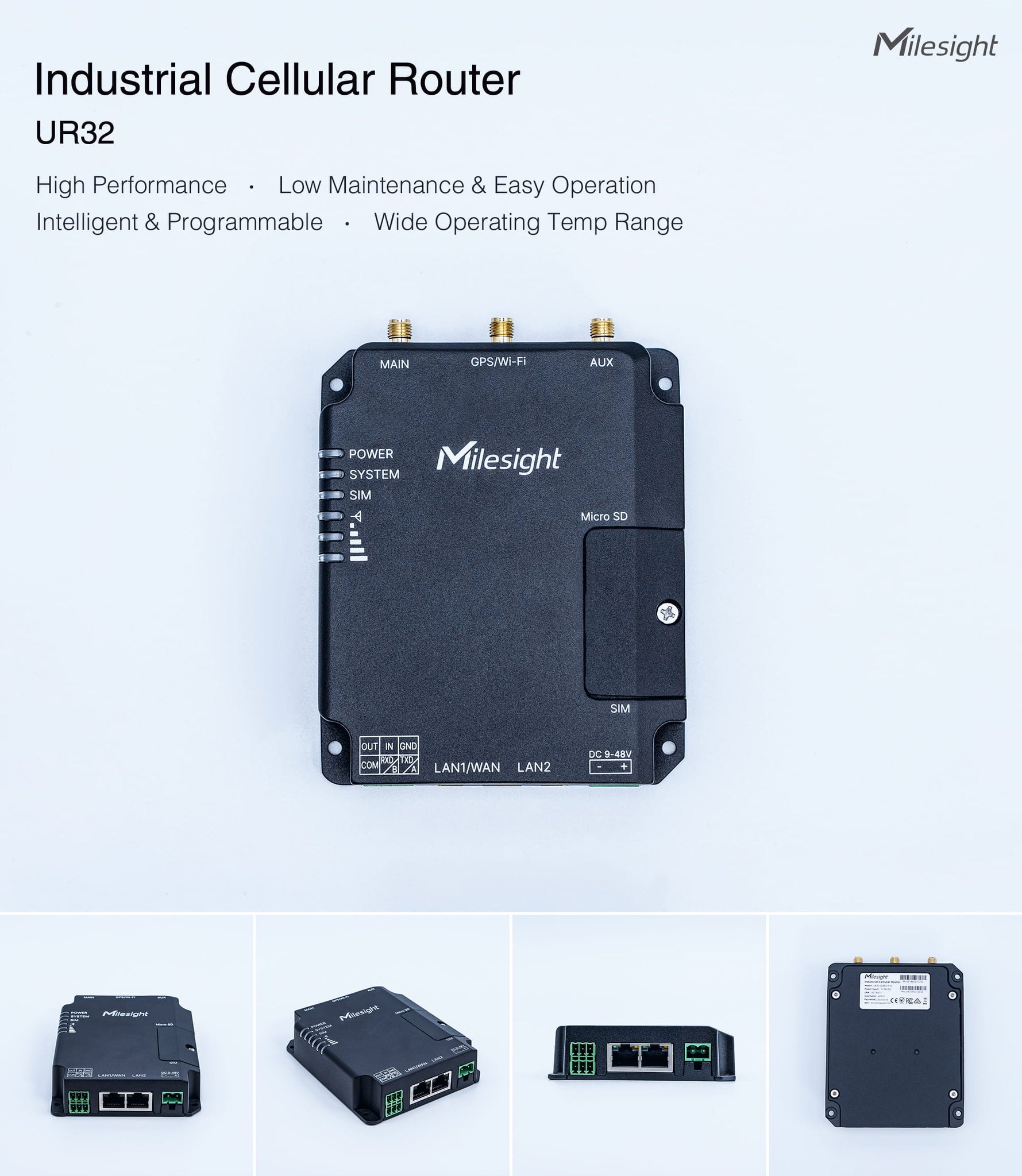 Milesight Pro Series Industrial Cellular Router UR32