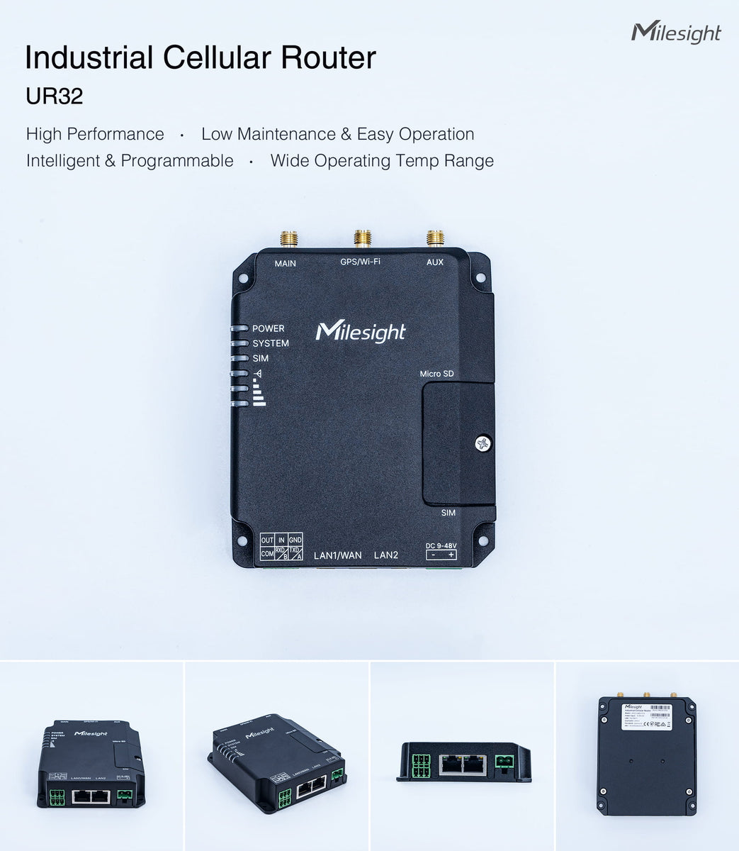 Milesight Pro Series Industrial Cellular Router UR32 – MCCI