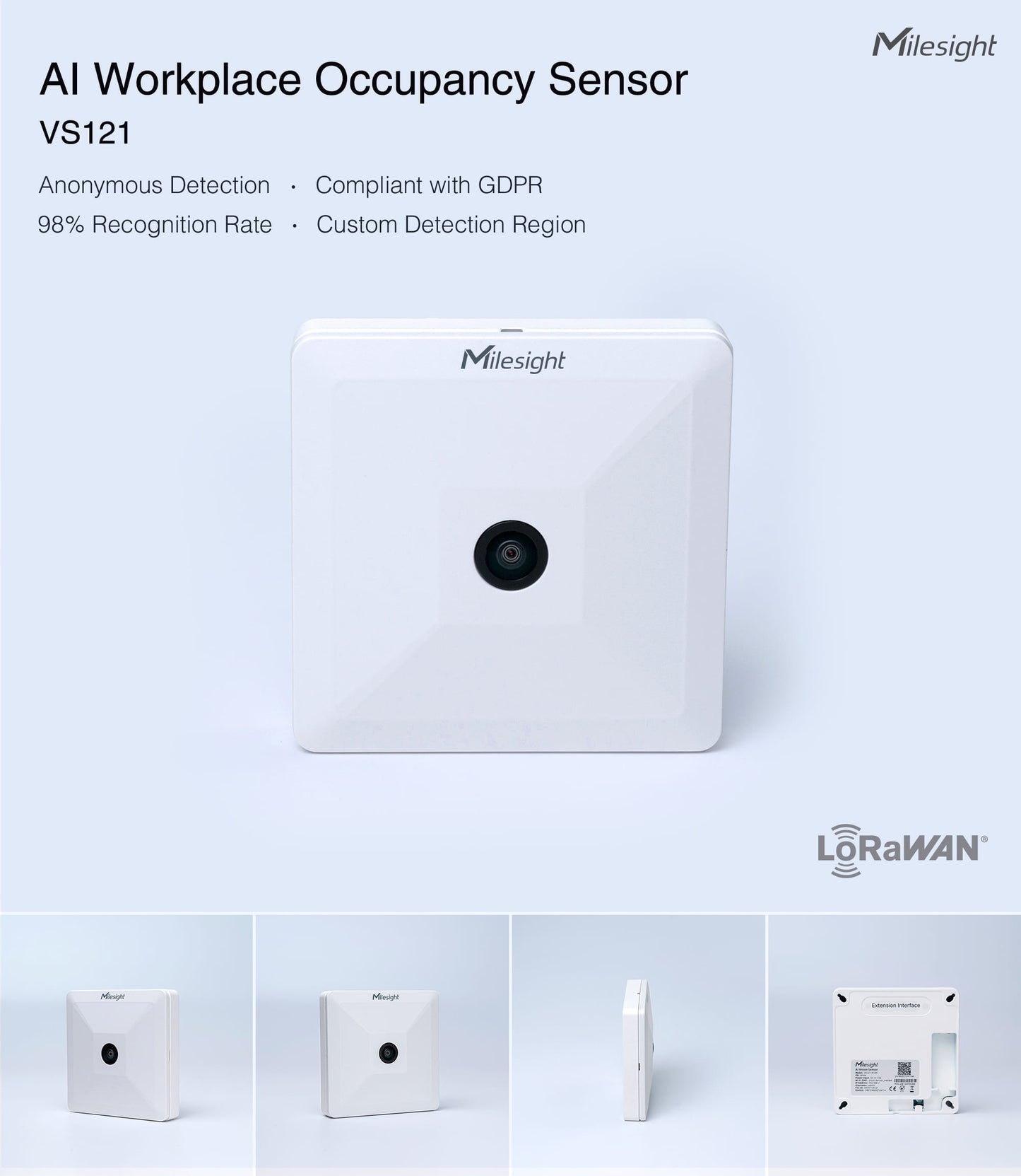 Milesight AI Workplace Occupancy Sensor VS121-P