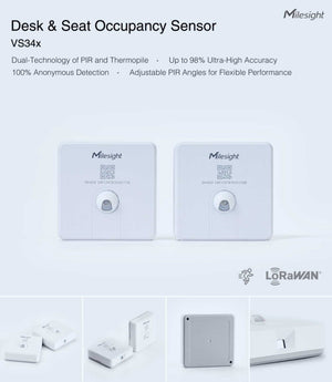Milesight Desk & Seat Occupancy Sensor VS340 & VS341
