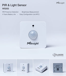 Milesight PIR & Light Sensor WS202