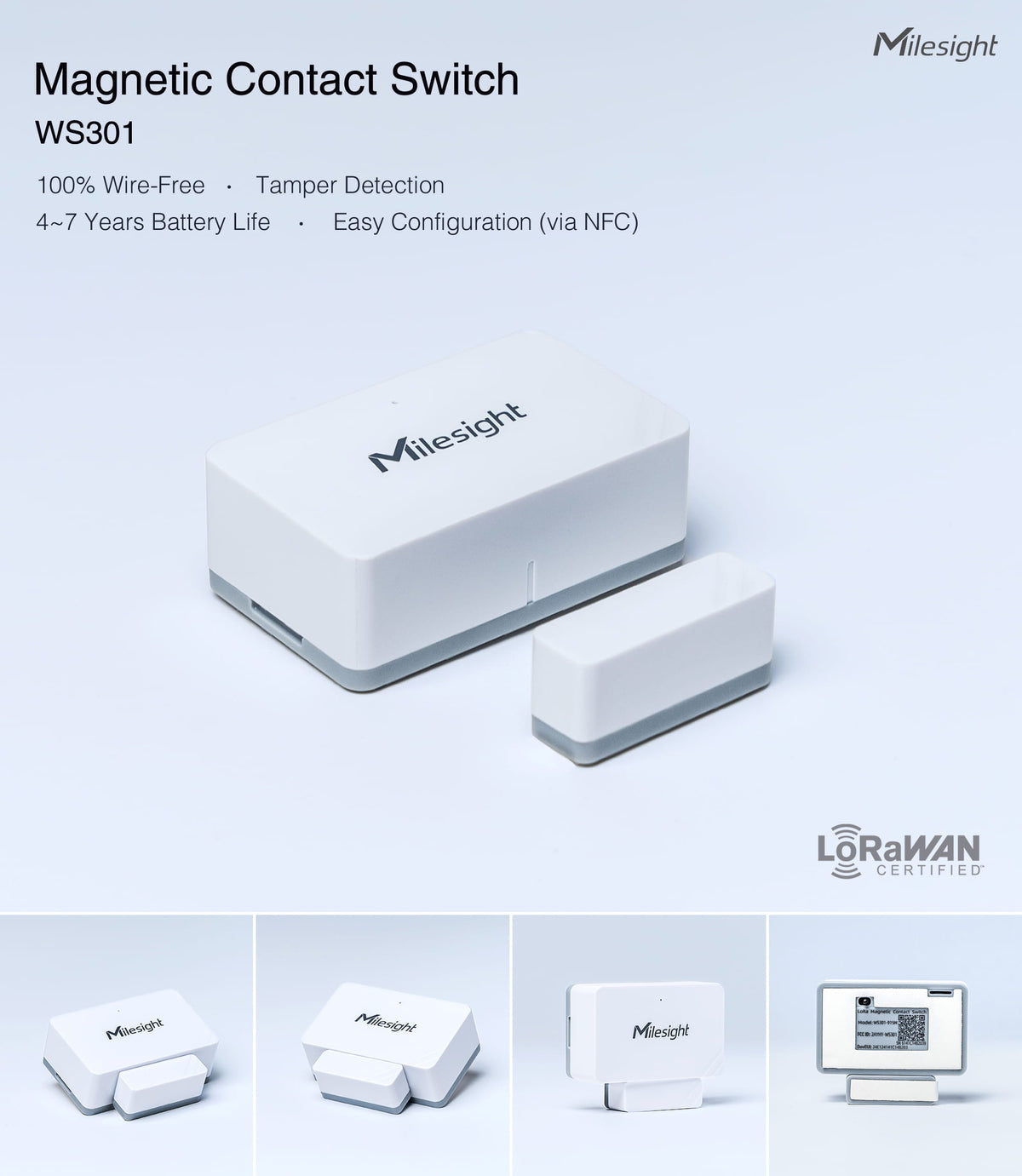 Milesight Magnetic Contact Switch WS301