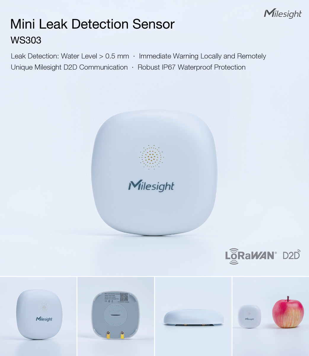 Milesight Mini Leak Detection Sensor WS303 – MCCI