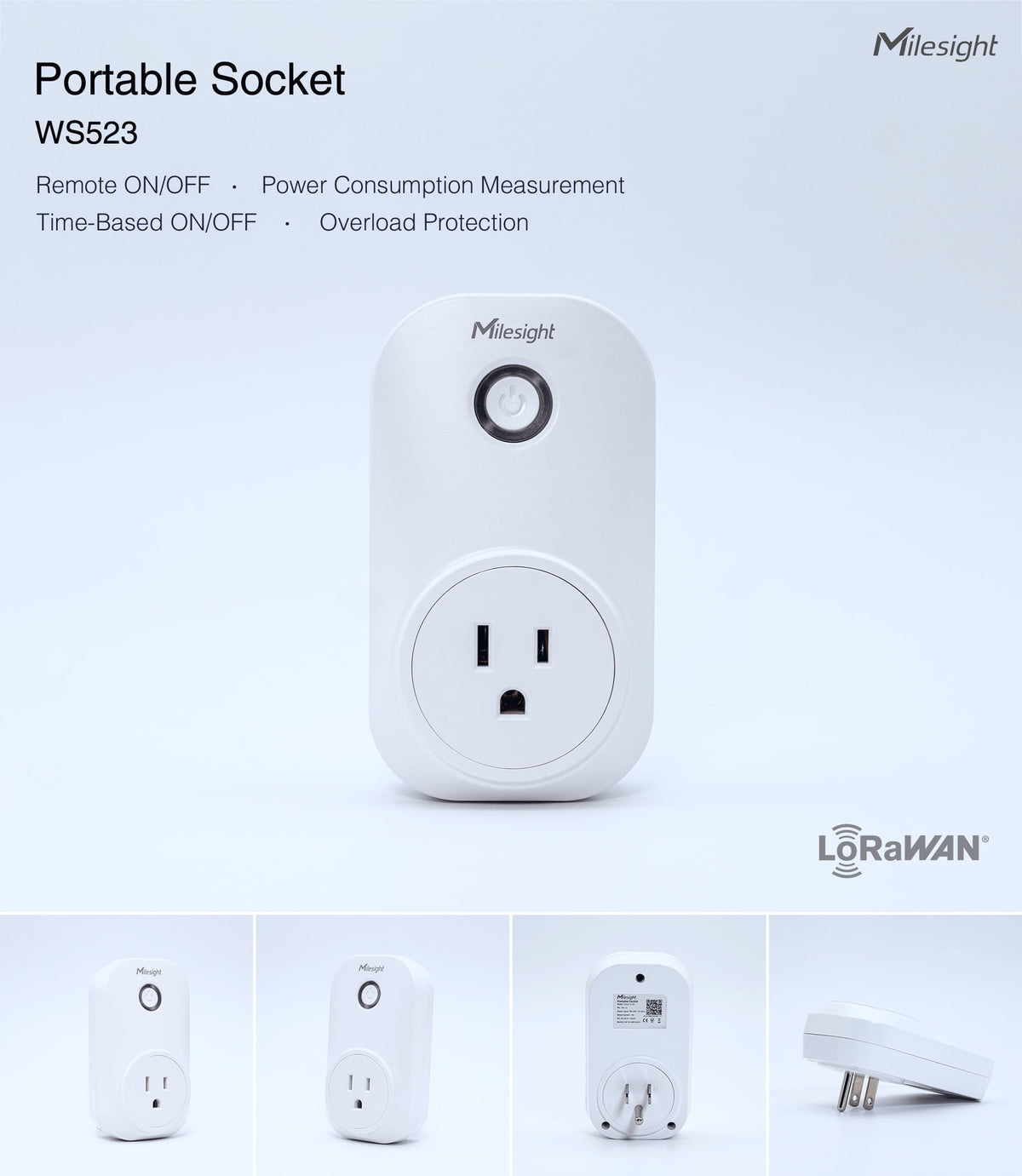 Milesight Portable Electric Outlet Switch WS523