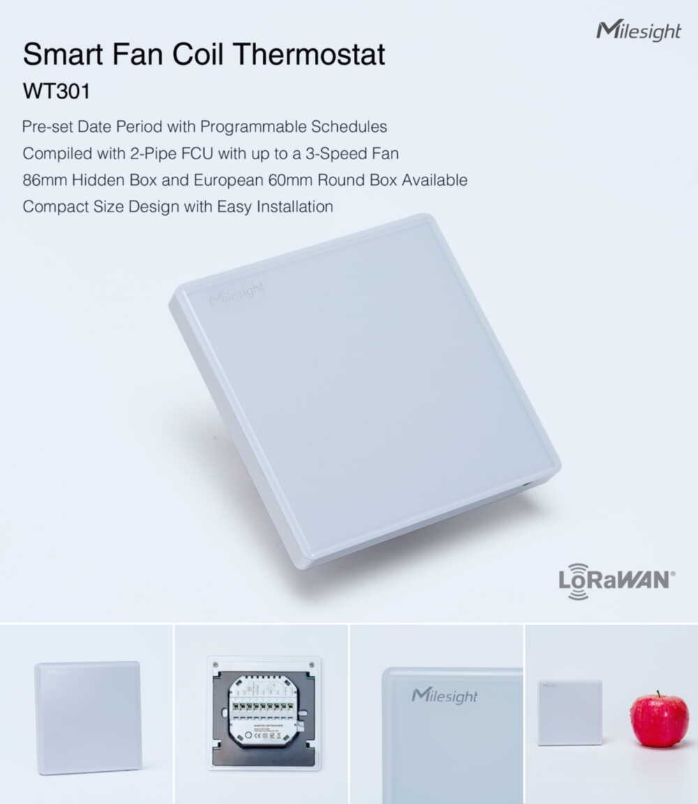 Milesight Smart Fan Coil Thermostat WT301 & WT302