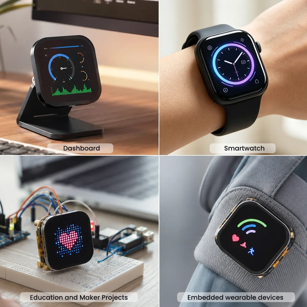 Elecrow CrowPanel 2.01inch-HMI ESP32 Watch Display