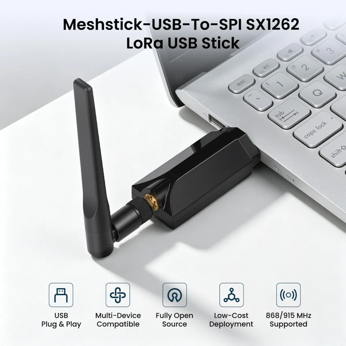 Elecrow Meshstick USB-To-SPI SX1262 TCXO LoRa USB Stick