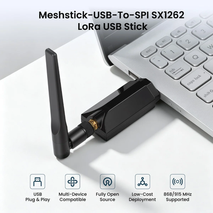 Elecrow Meshstick USB-To-SPI SX1262 TCXO LoRa USB Stick