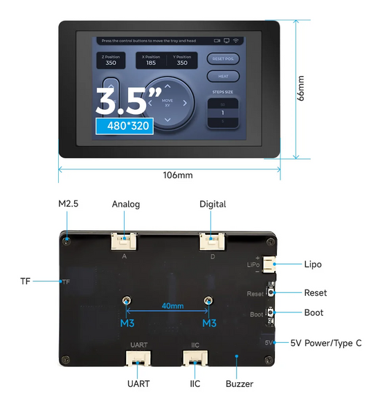 Elecrow CrowPanel ESP Terminal 3.5" HMI ESP32 Display