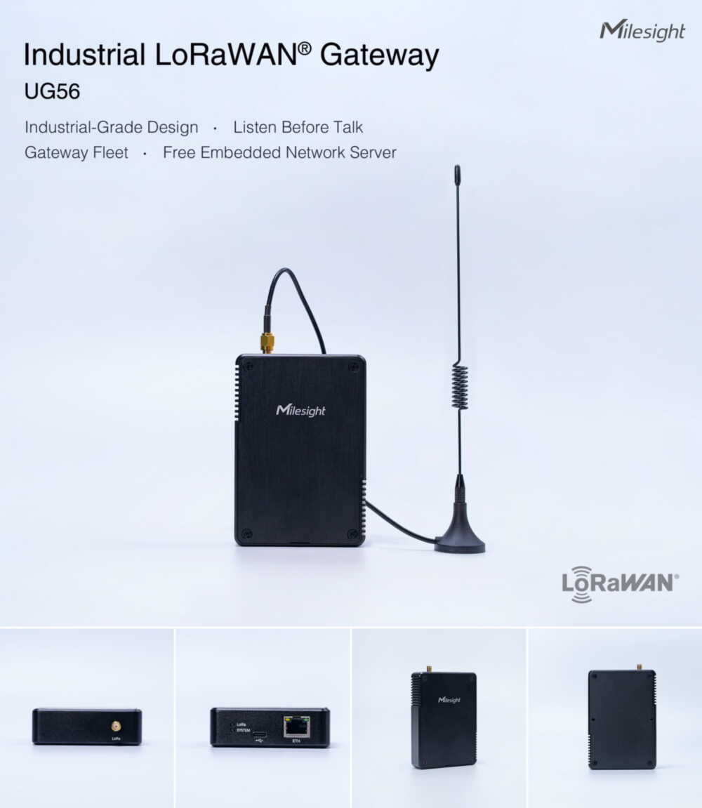 Gateway industriale LoRaWAN per reti LPWAN e sensori IoT distribuiti
