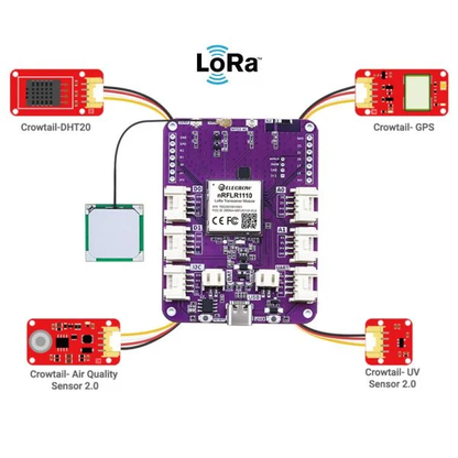 Elecrow LoRa Node Expansion Board-nRFLR1110 Integrates nRF52840