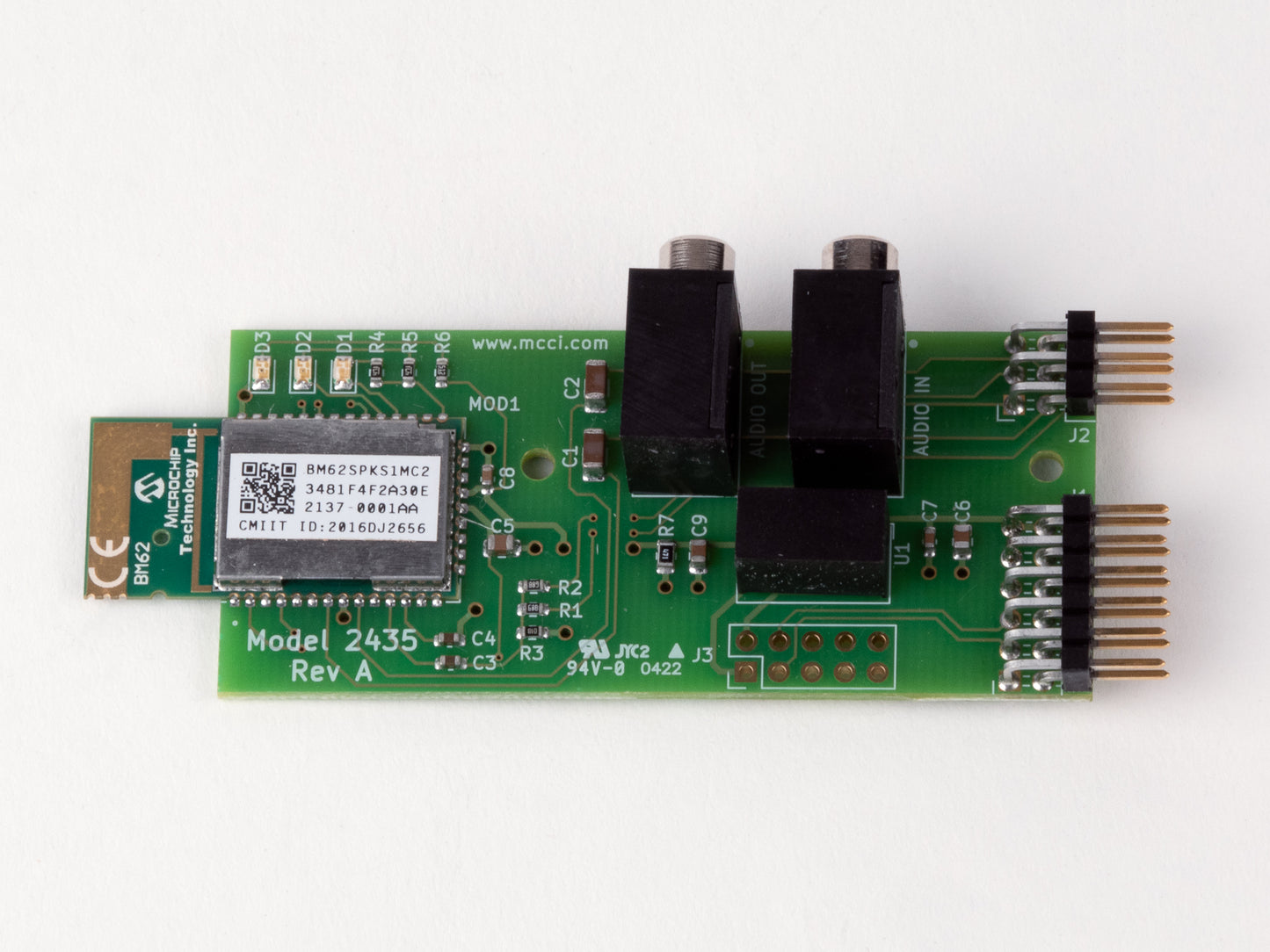 MCCI Model 2435 BM62 Audio-Capable Radio Sled