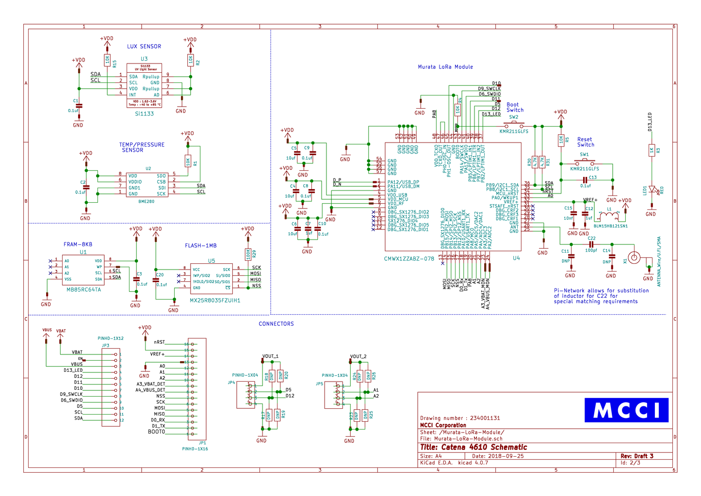 MCCI Catena® 4610 Integrated Node for LoRaWAN® technology